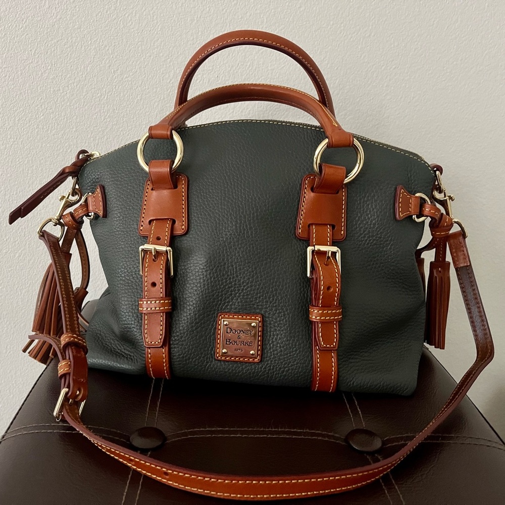 Dooney & Bourke Dark Grey Domed Satchel